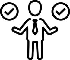 Businessman using holographic check and cross tools to validate approvals and rejections Set 2 vector