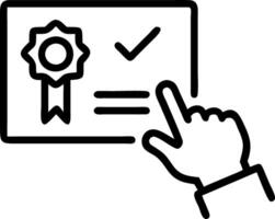 Businessman touches ISO certification symbols on digital interface representing quality assurance compliance global standards and international standardization Set 5 vector