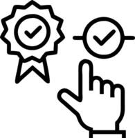 Businessman touches ISO certification symbols on digital interface representing quality assurance compliance global standards and international standardization Set 4 vector