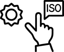 Businessman touches ISO certification symbols on digital interface representing quality assurance compliance global standards and international standardization Set 3 vector