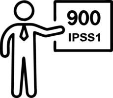 Businessman presenting ISO 9001 quality certification through holographic visualization Set 2 vector