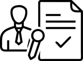 Businessman signing digital documents with a holographic validation and approval stamp vector