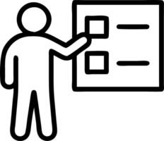 Businessman managing a holographic task board with sections for To Do In Progress and Done vector