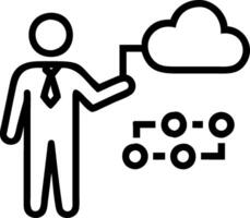 Businessman interacting with holographic task management checklist on a digital interface Set 14 vector