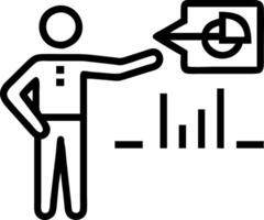 Businessman comparing quality and cost efficiency using a holographic metric system vector