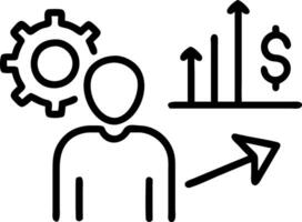 Business professional optimizing cost reduction strategies with a holographic financial analysis system vector