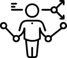 Business professional navigating digital onboarding processes with holographic tools vector