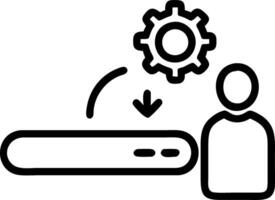Business professional interacting with AI chatbot on tablet copy space Edition vector