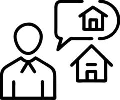 Business professional analyzing property values and mortgage planning using holographic real estate tools vector