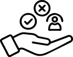 Business ethics illustrated by floating icons around a hand symbolizing integrity transparency and ethical decision making in a corporate setting vector