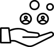Business ethics depicted by floating icons around a hand symbolizing integrity transparency ethical decision making in corporate environment vector