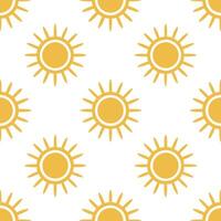 Bright spring sunshine seamless tile pattern with golden rays soft gradients and a warm cheerful atmosphere vector