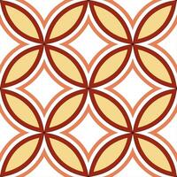 Bold retro geometric seamless tile pattern contrasting colors isolated white background ideal for statement walls vector