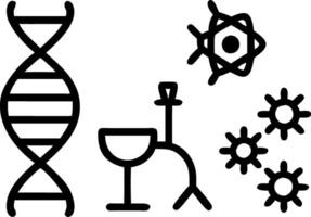 Biotechnology background featuring DNA strands microscopes and molecular structures symbolizing technology growth and success vector