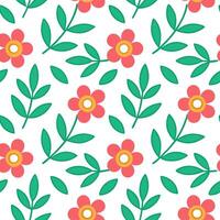 Artistic spring floral seamless pattern with textured details and bright color pops for creative projects Set 2 vector