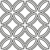 Art nouveau frame seamless tile pattern with flowing lines and organic forms vector