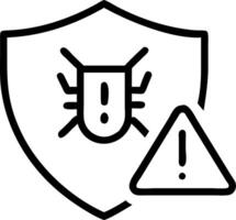 Antivirus shield alert represented by a red shield icon adorned with holographic warning labels signifying antivirus threat detection and alerts Set 2 vector