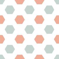 Abstract retro polygon seamless pattern bright hues on white background suitable for stationery Set 2 vector