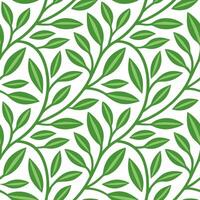 Abstract spring nature seamless pattern with organic lines and vibrant greens for modern botanical designs vector