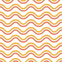 Abstract summer waves seamless pattern with artistic wave shapes and vibrant hues for creative beach designs vector