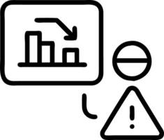 A warning icon accompanies holographic analysis of suspicious data representing fraud detection and data security measures Set 2 vector