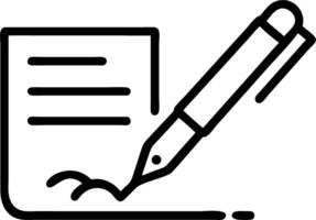 A holographic pen signs a floating digital document symbolizing secure digital signatures and authentication processes Set 4 vector