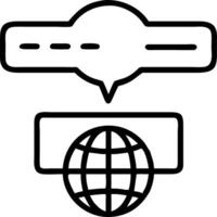 A holographic globe highlighting various language options representing multilingual platforms in a digital interface vector