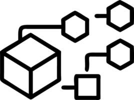 A holographic interface displaying steps of a business value chain to represent value chain analysis in business strategy vector