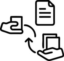 A hand interacts with floating legal documents and approval workflows representing legal documentation and compliance processes Set 6 vector