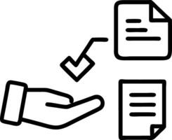 A hand interacts with floating legal documents and approval workflows representing legal documentation and compliance processes Set 2 vector