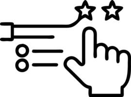 A glowing hand pointing at a futuristic leadership chart representing performance metrics and team driven progress vector