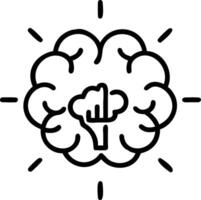 A glowing AI brain is surrounded by business metrics representing AI driven decision making and business analytics Set 2 vector