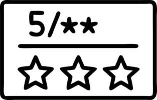 A glowing 5 star system showing loyalty program stats vector