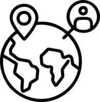 A globe with language markers for role play scenarios letting teams adapt content across borders and cultures seamlessly vector