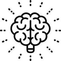 A glowing AI brain is surrounded by business metrics representing AI driven decision making and business analytics Set 3 vector