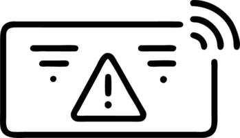 A flashing red Error Detected message with interactive options holographically represents system alerts and error management vector