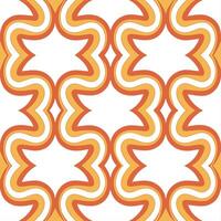 70s inspired seamless pattern with psychedelic shapes and vibrant color schemes for creative projects vector