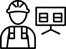 Worker in orange safety vest and helmet monitoring multiple digital screens in control room highlighting safety and technology in industrial settings vector