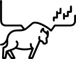 Wire frame illustration showing bearish and bullish trends in technology trading stock market Set 3 vector