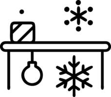 Winter themed product display featuring snow and festive decor creating to cozy holiday shopping atmosphere vector
