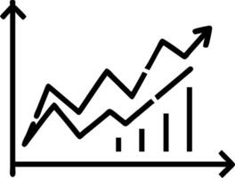 Widescreen abstract financial graph with uptrend line and bar chart of stock market on blue background symbolizing financial growth and market trends Set 2 vector