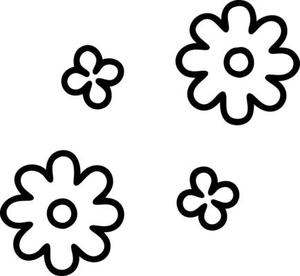 Whimsical seamless tile pattern with playful floral characters and bright colors for children rooms Set 2