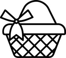 Watercolor illustration of wicker picnic basket with green and white checkered cloth napkin tied with raffia bow on white background perfect for outdoor themes and lifestyle design Set 2 vector