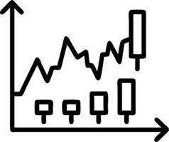 View of stock market expansion with business investment and data analysis featuring digital financial charts graphs and indicators on dark blue blurred background vector