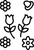 Vibrant garden flowers seamless tile pattern featuring to mix of roses tulips and daisies on to clean white background perfect for cheerful interiors Set 2 vector