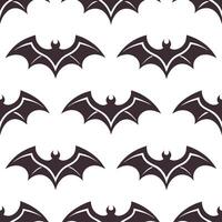 Vampire fangs and bats seamless tile pattern with gothic elements and dark hues for spooky Halloween decor vector