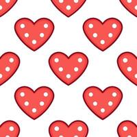Valentine hearts and cupids seamless tile pattern with playful elements and bright pink tones for cheerful decor Set 5 vector