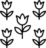 Tropical tulip seamless tile pattern with lush green leaves and vibrant tulip centers on white background ideal for sunny lounges Edition vector