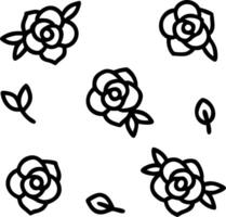 Tropical rose seamless tile pattern with vibrant pink roses and tropical leaves on to white background ideal for sunny kitchens Set 9 vector