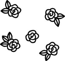 Tropical rose seamless tile pattern with vibrant pink roses and tropical leaves on to white background ideal for sunny kitchens Set 13 vector